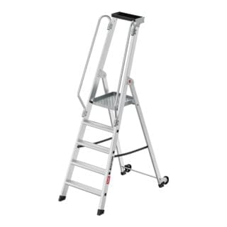 Hailo Aluminium-Plattformleiter Master P80 5 Stufen