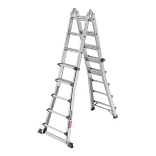 Hailo Aluminium-Multifunktionsleiter Master M100 4 x 5 Stufen