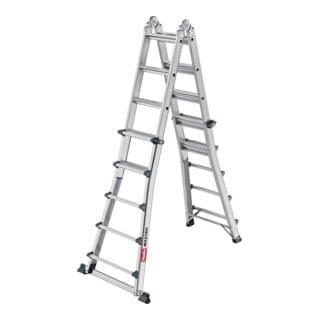 Hailo Aluminium-Multifunktionsleiter Master M100 4 x 5 Stufen