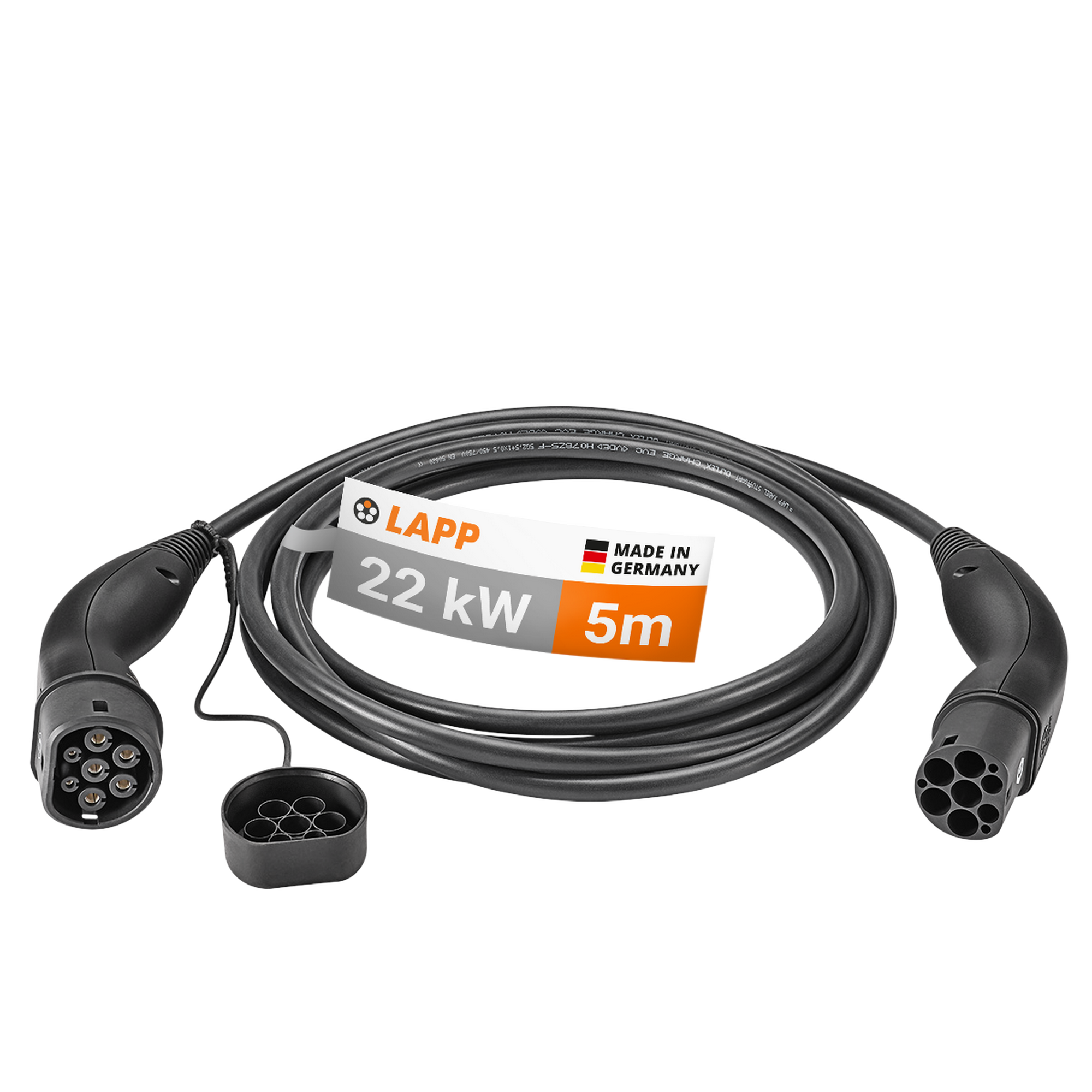 LAPP Standard-Ladekabel Typ 2 für Elektro- und Hybridfahrzeuge bis zu 22 kW 5 m