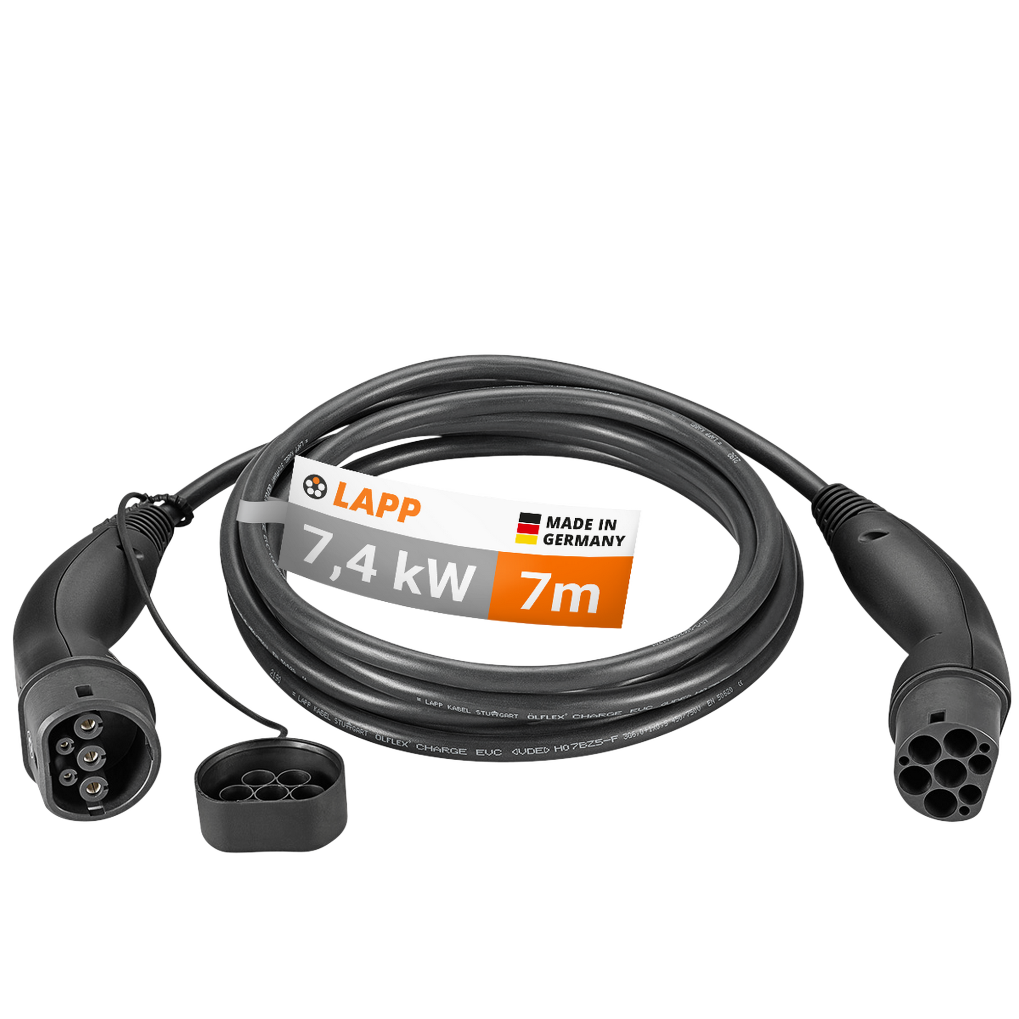 LAPP Standard-Ladekabel Typ 2 für Elektro- und Hybridfahrzeuge bis zu 7,4 kW 7 m