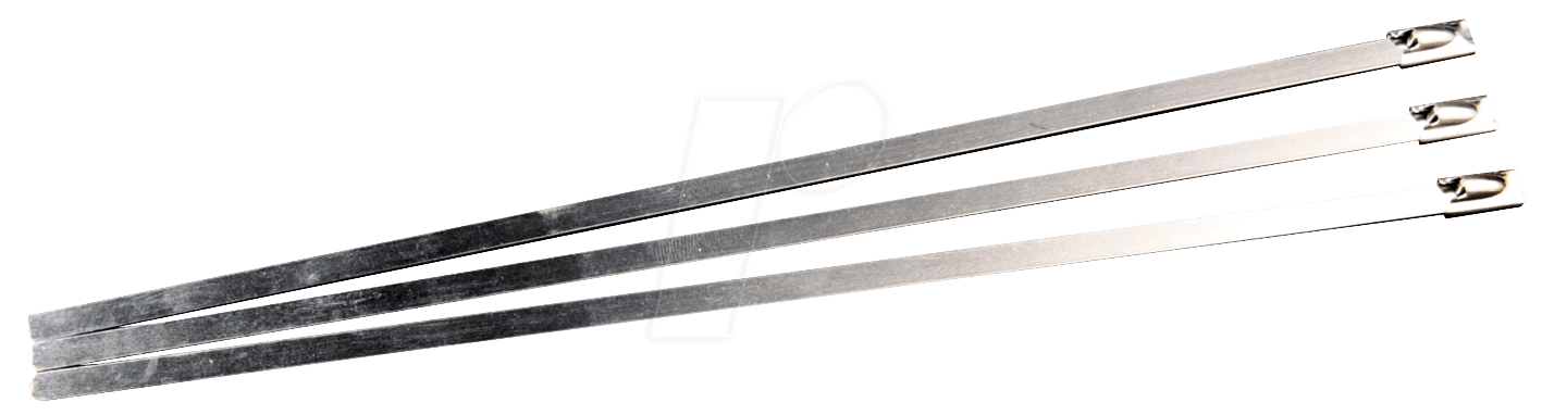 KAB-STAHL 152 - Edelstahlkabelbinder, 152 x 4,5 mm, silber, 10er-Pack