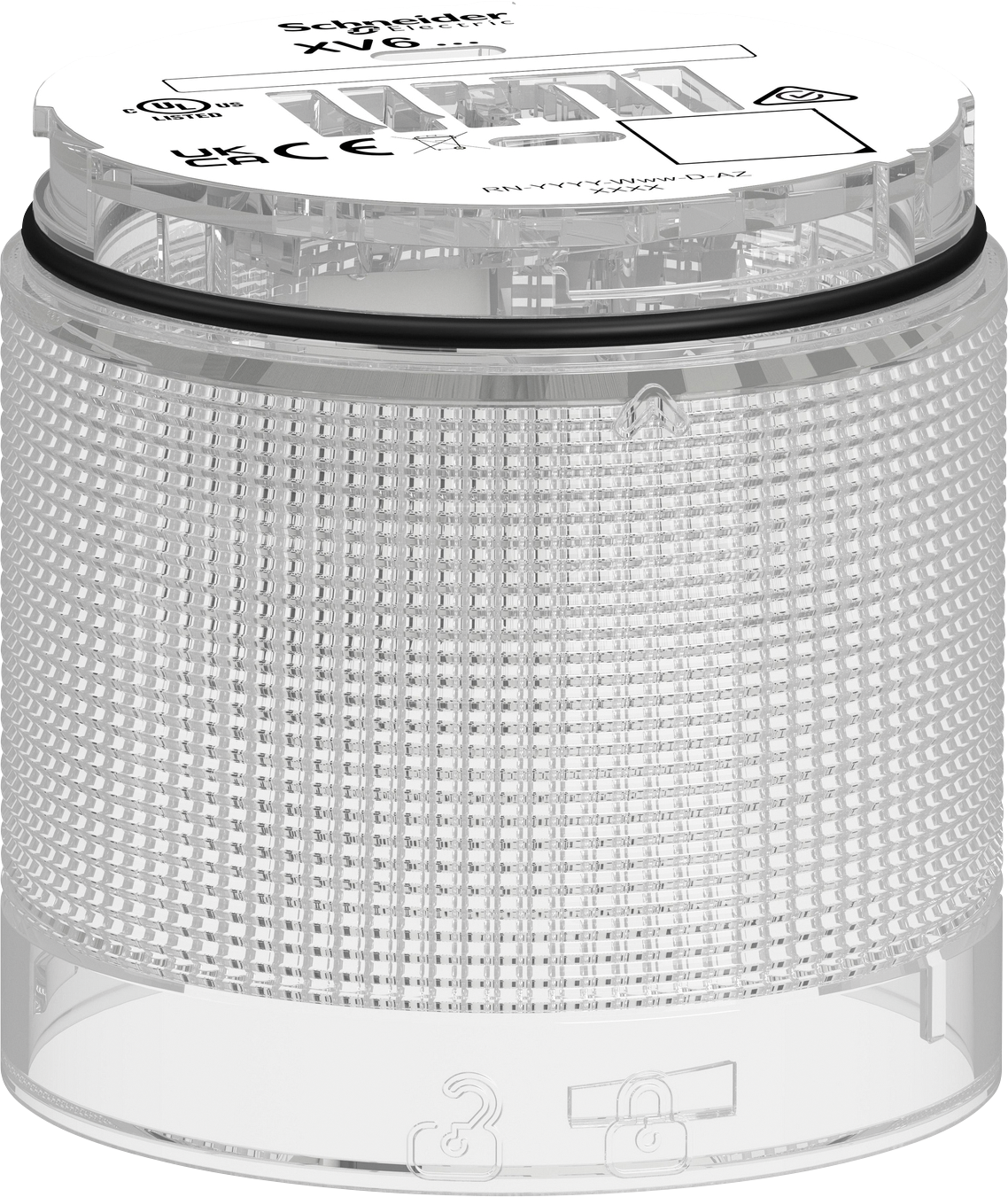 XV6C67 - Leuchtelement, modular, 60mm, weiss, 24V ACDC, Blitzlicht