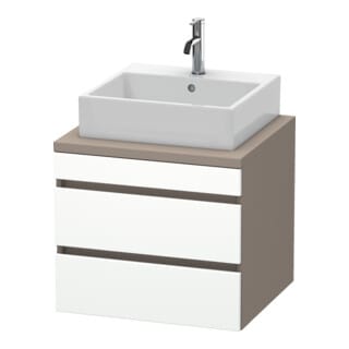 Duravit Waschtischunterschrank DuraStyle 60x54,8cm, w m/bas ma, f Kons, 2 SchKa.