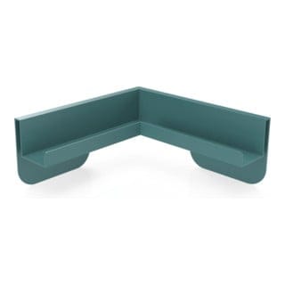 Magnetoplan Eck-Ablageleiste für Infinity Wall, Wasserblau RAL 5021