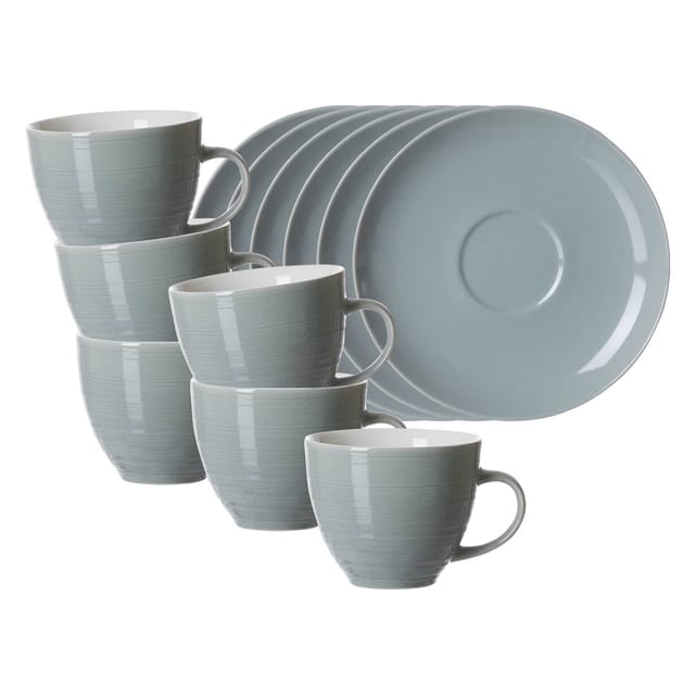 Ritzenhoff & Breker Kaffeetassen mit Untertassen Suomi 260 ml 6er Set