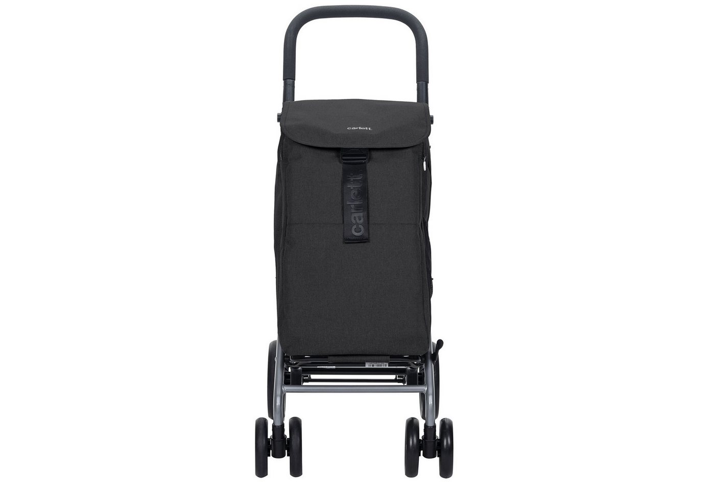 CARLETTEinkaufstrolley Einkaufswagen Klappbar Grocery Trolley Shopping Cart 53 l, Kühltasche 10L, eine Große Kapazität von 25 kg, Für Einkaufen-Schwarz Bild 3