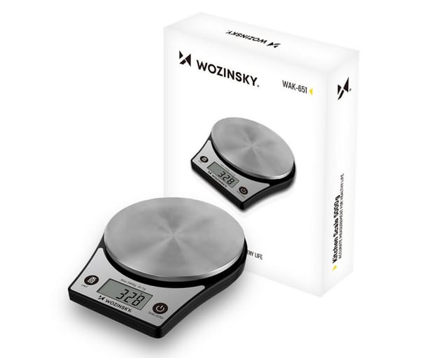 Wozinsky Küchenwaagen WAK-651 Kitchen Scale with LCD Display up to 5 kg - Black