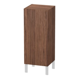 Duravit Halbhochschrank L-Cube individual, Tür rechts, nussbaum dunkel