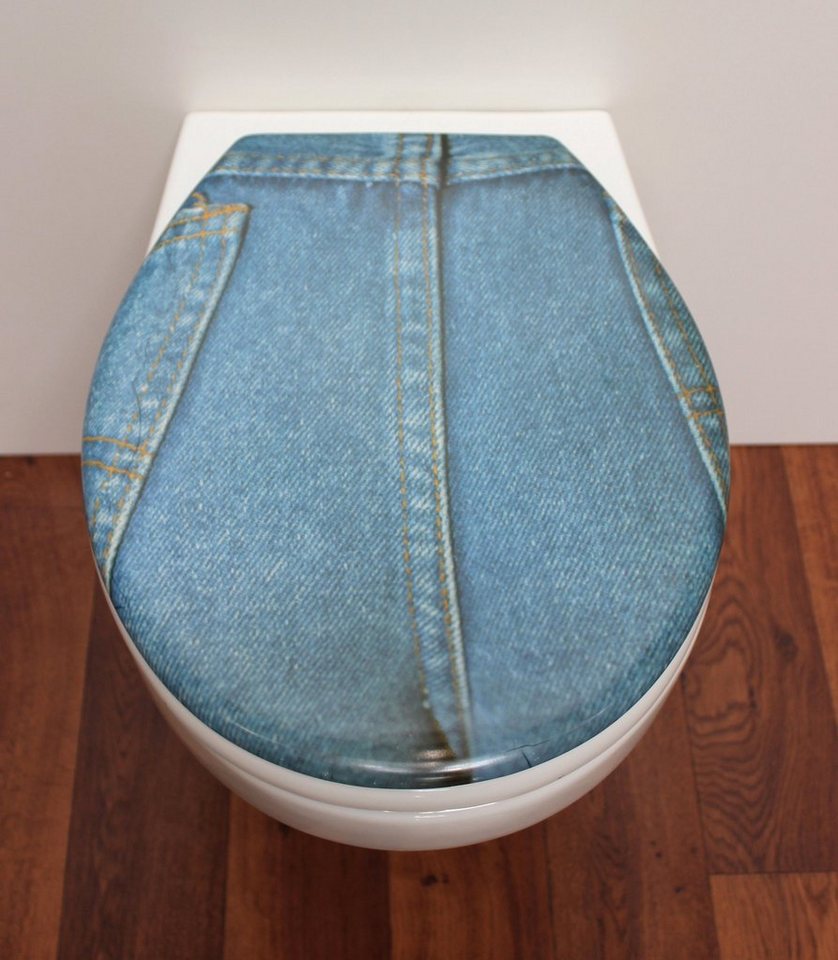 ADOB WC-Sitz Jeans, sehr stabil, universal passend