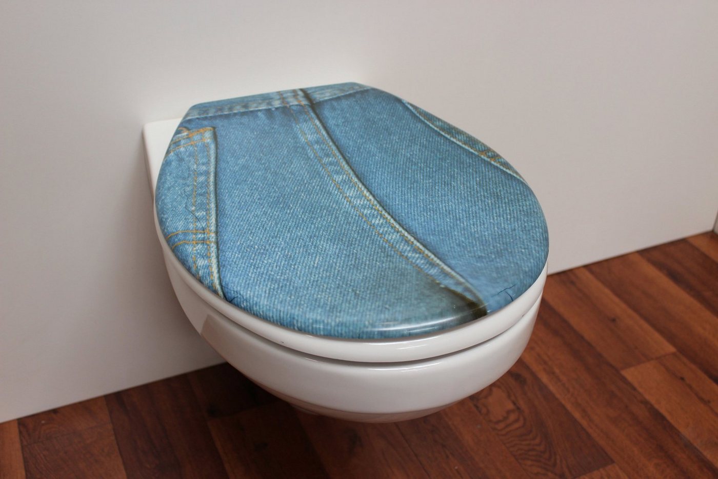 ADOB WC-Sitz Jeans, sehr stabil, universal passend Bild 5