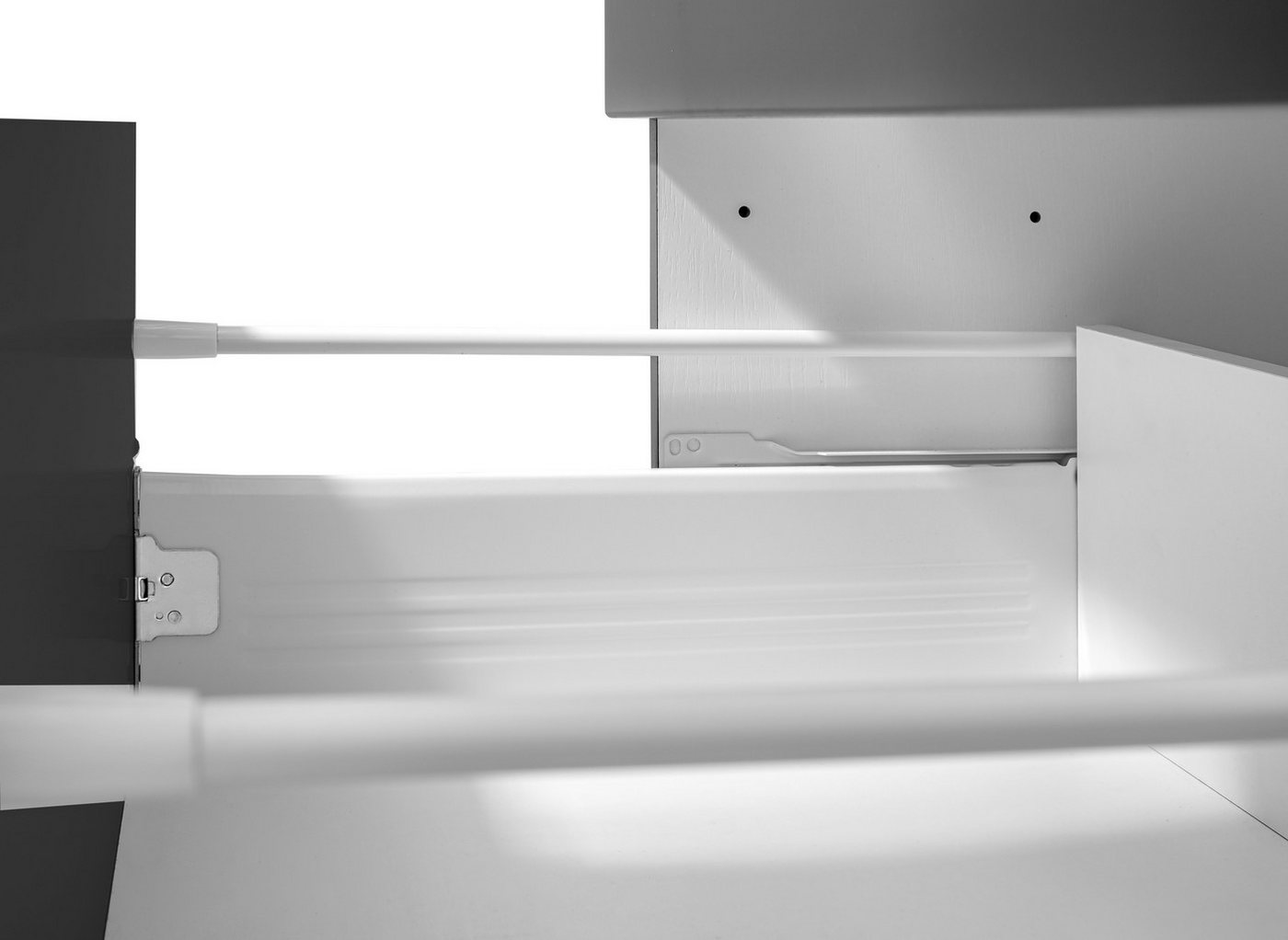 KOCHSTATION Unterschrank KS-Milan Auszugschrank 50 cm, matte oder hochglänzende Fronten Bild 3