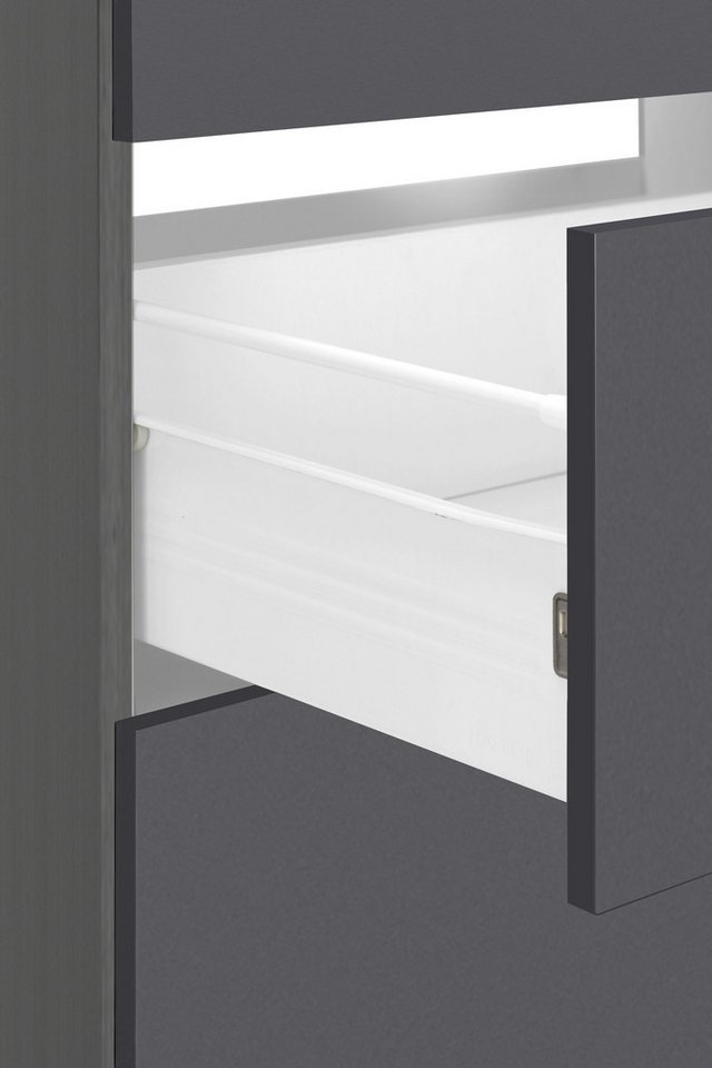 KOCHSTATION Unterschrank KS-Milan Auszugschrank 50 cm, matte oder hochglänzende Fronten Bild 5