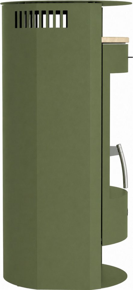 Hanseatic Kaminofen MAIA Stahl salbeigrün, Trendfarbe! Lieferung bis ins Wohnzimmer, 6,2 kW, Zeitbrand, NEU und Exklusiv Bild 3