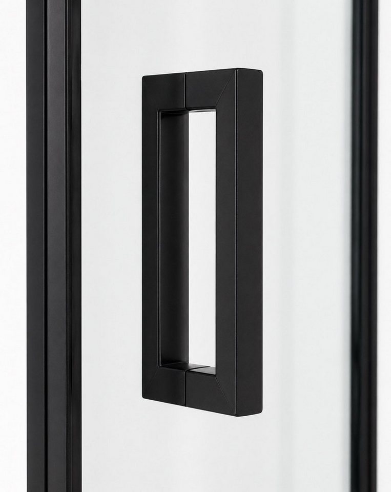 Sanotechnik Komplettdusche Balaton 1, BxT: 90x90 cm, Einscheibensicherheitsglas, Komplettduschkabine mit eleganten schwarzen Profilen, Maße 90x90x203cm Bild 2