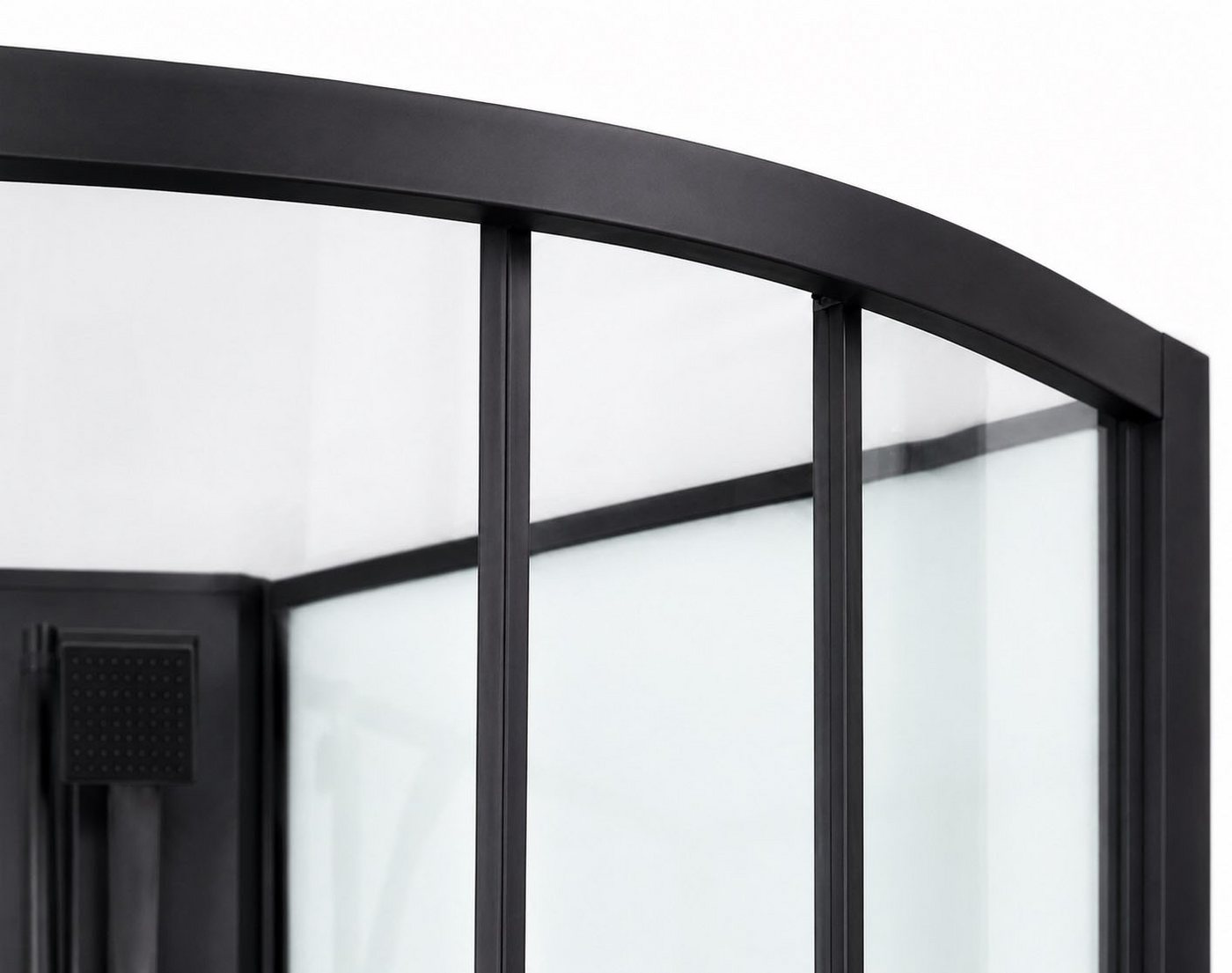 Sanotechnik Komplettdusche Balaton 1, BxT: 90x90 cm, Einscheibensicherheitsglas, Komplettduschkabine mit eleganten schwarzen Profilen, Maße 90x90x203cm Bild 5