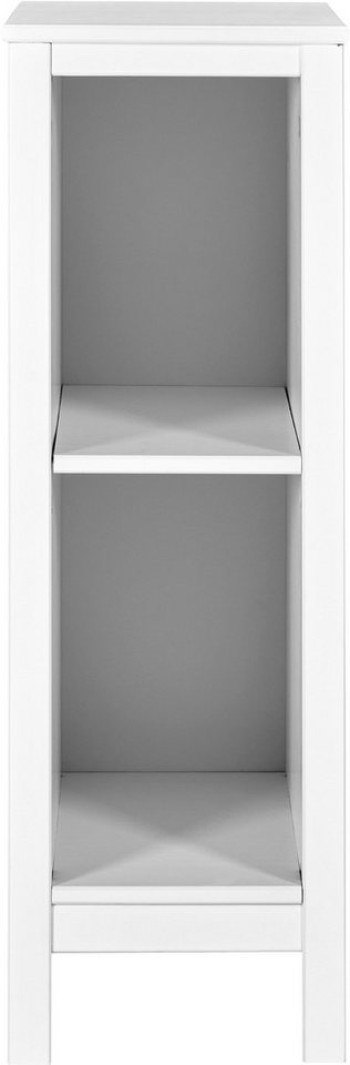 Inter Link Stauraumregal Pinora, Kiefer Massivholz, Weiss, 32 x 42,5 x 96 cm, 1-tlg., Platzsparend, ideal für Wickeltisch, 2 Fächer, moderner Skandi Look Bild 2