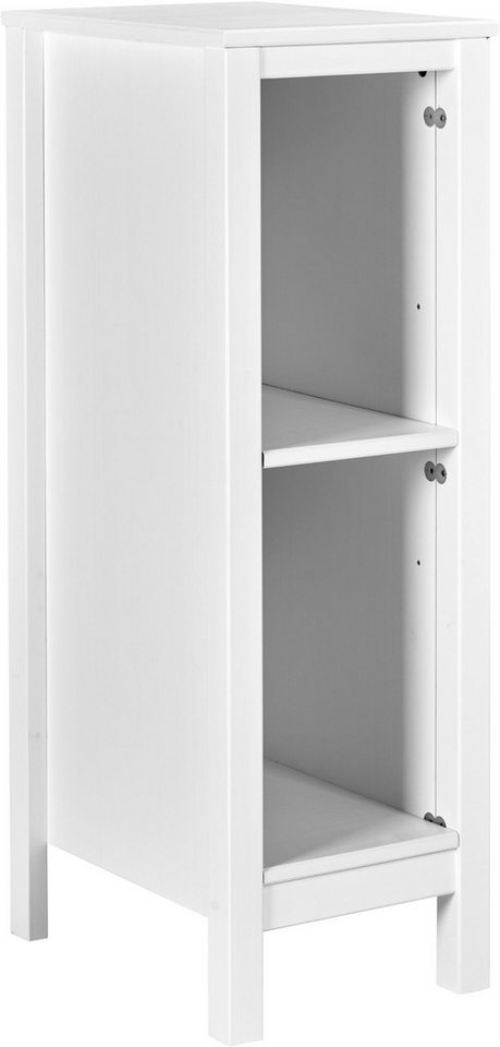 Inter Link Stauraumregal Pinora, Kiefer Massivholz, Weiss, 32 x 42,5 x 96 cm, 1-tlg., Platzsparend, ideal für Wickeltisch, 2 Fächer, moderner Skandi Look Bild 3