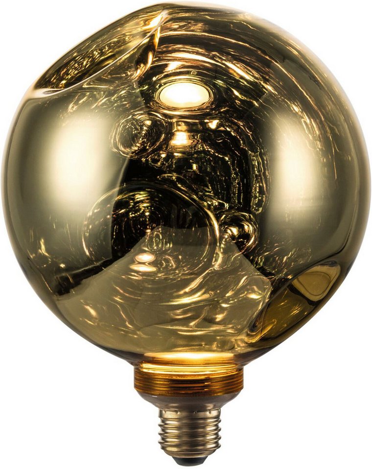 Paulmann LED-Filament Vint G150 400lm 2700K gold 3step dim 4,7W 230V 3Dellen, E27, 1 St., Warmweiß, Dimmbar Bild 4