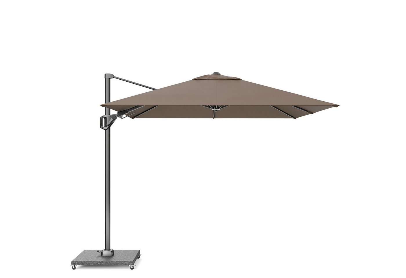 Platinum Sonnenschirm quadratisch 2.7x2.7m Voyager T² Premium 360° kippbar, LxB: 270x270 cm Bild 2