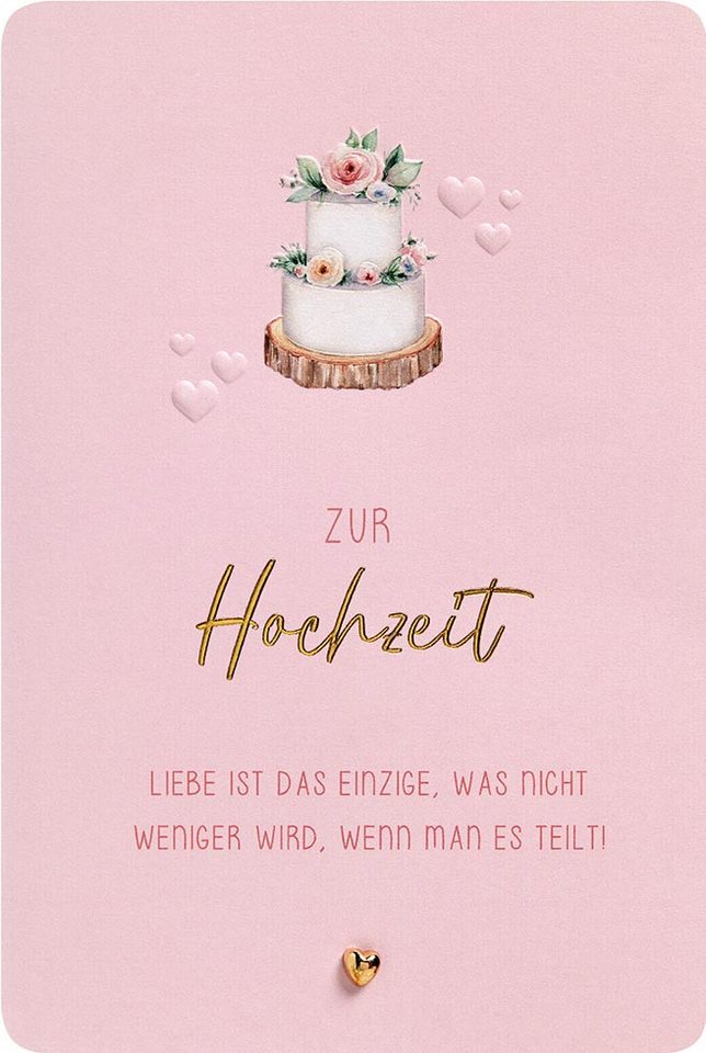 Perleberg Grußkarten Hochzeit Finest Collection Karte mit Briefumschlag plastikfrei unverp