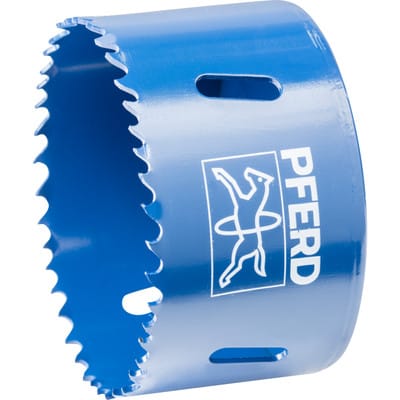 PFERD TOOLS Bi-Metall Lochsäge Co8/M42 Ø 73 mm Schnitttiefe 31 mm für Stahl, Edelstahl, Blech, Holz