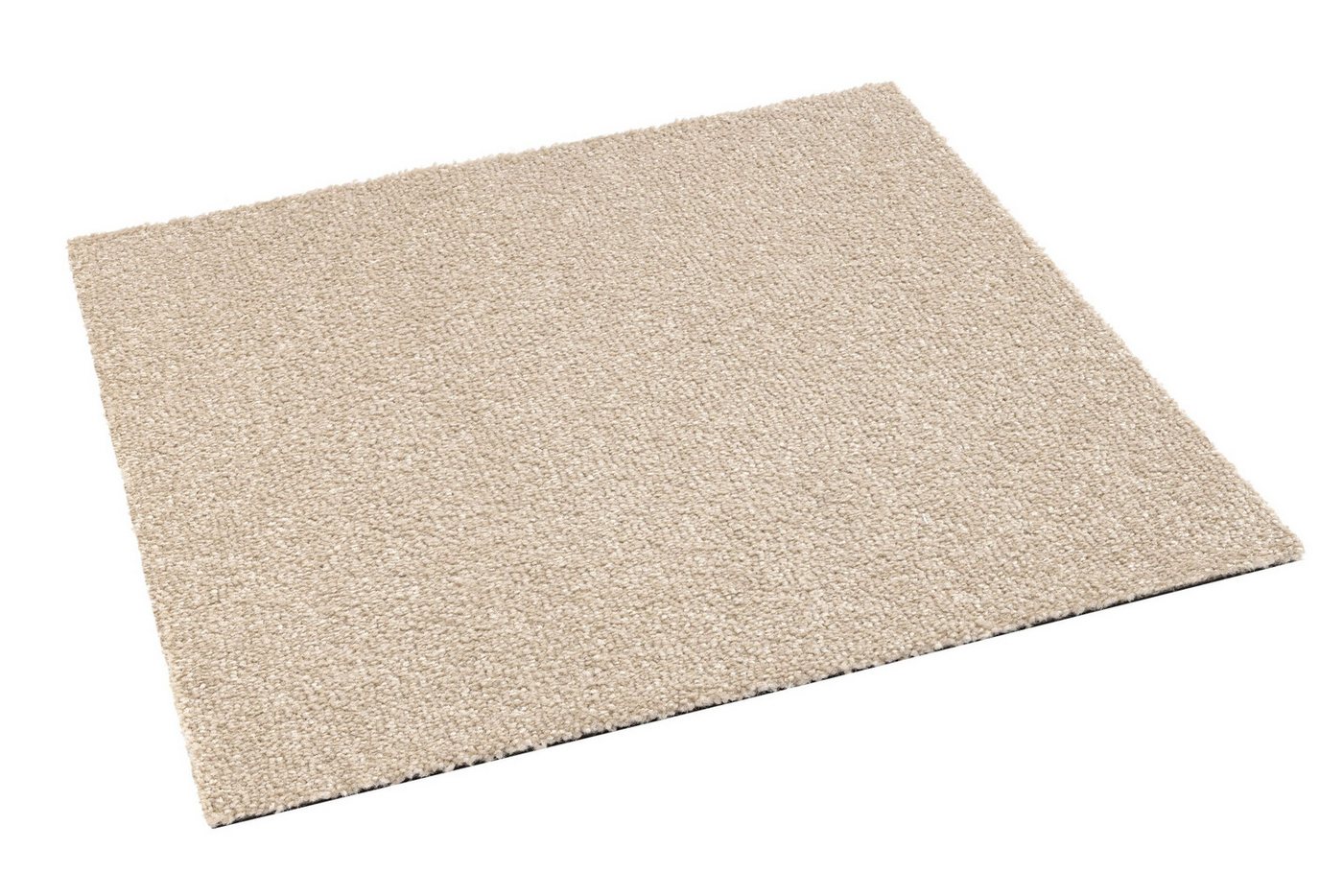 ZENYA Teppich C270RBT00500172, Zenya Lush Teppichfliesen 50x50 cm - Selbstliegend, Beige