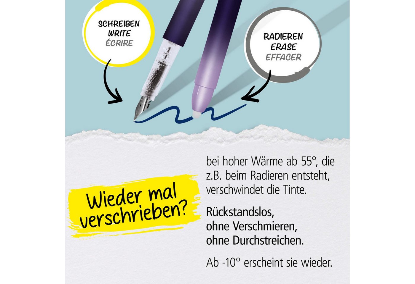 Online Pen Füller ONLINE Patronenfüller MagiXX radierbar Stärke M lavender
