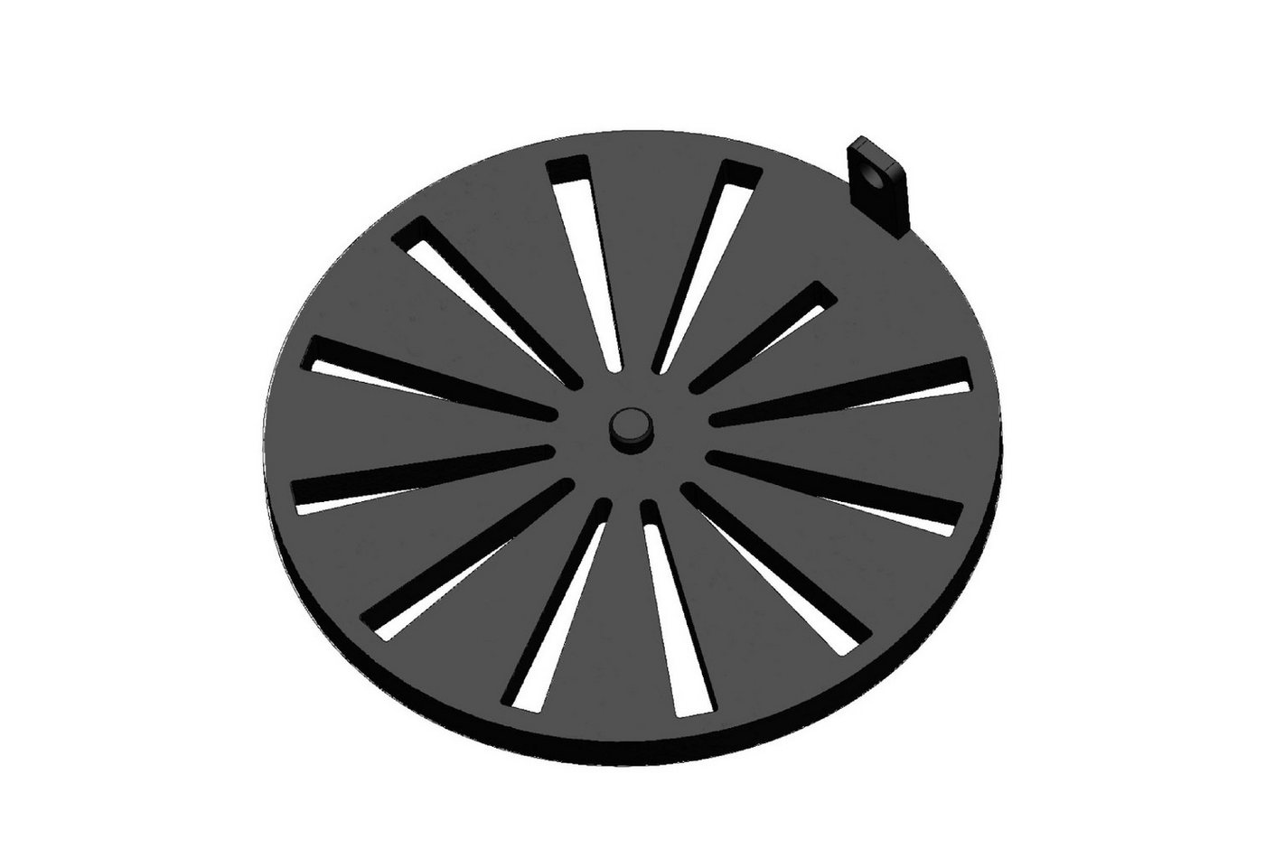 Feuerfest 123 GmbH Grillrost Kaminrost / Ascherost Ø 170x10mm passend für Hase **, feuerfest & hitzebeständig - passgenau gefertigt in Deutschland Bild 3