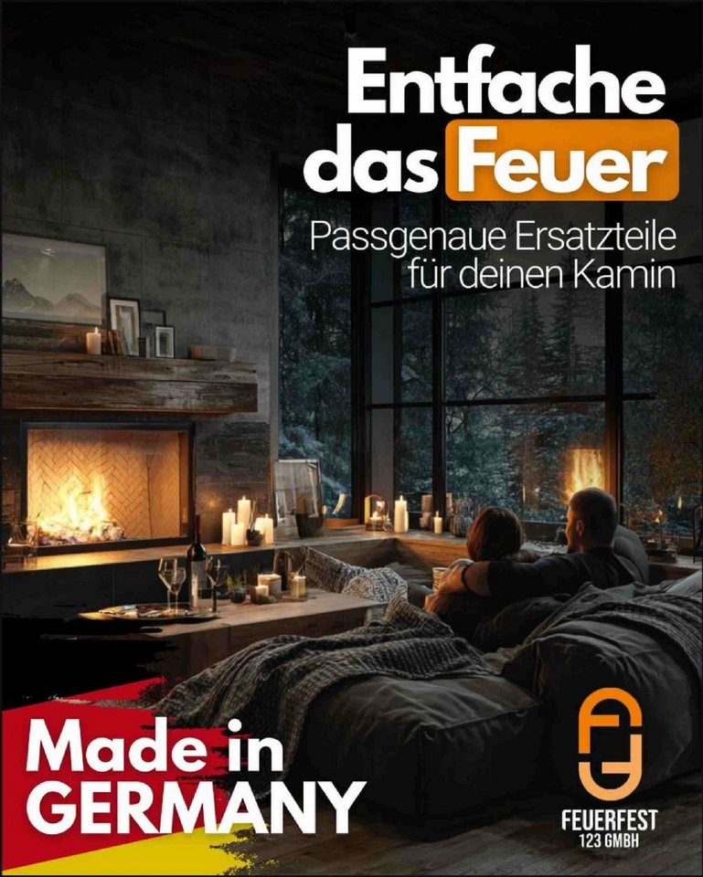 Feuerfest 123 GmbH Grillrost Kaminrost / Ascherost Ø 170x10mm passend für Hase **, feuerfest & hitzebeständig - passgenau gefertigt in Deutschland Bild 4