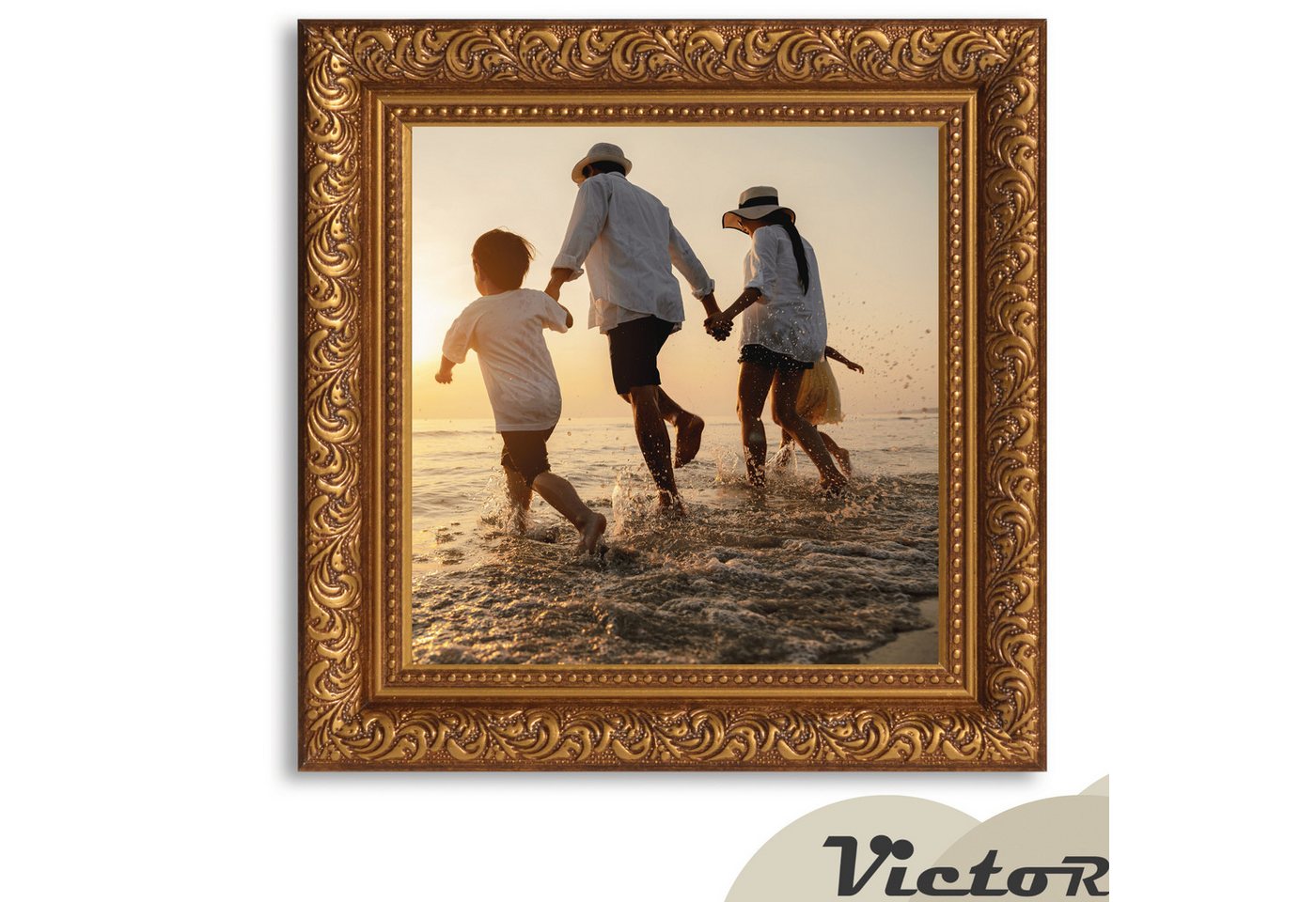 Victor (Zenith) Bilderrahmen Rubens, Bilderrahmen 15x15 cm Braun Gold, Bilderrahmen Barock, Antik Bild 4