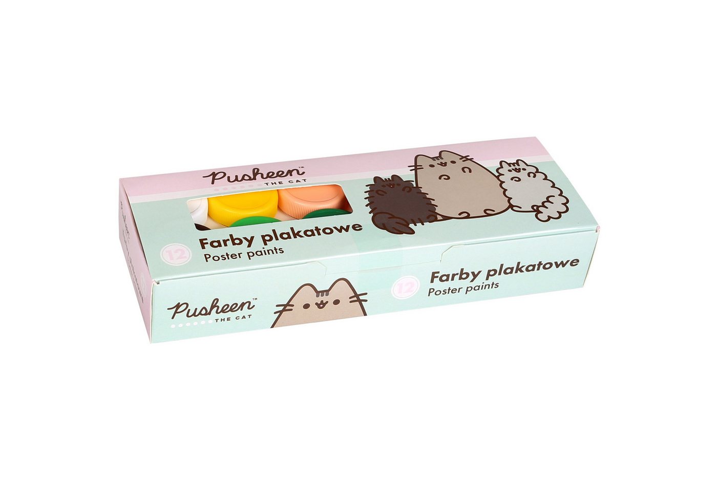 Pusheen Plakatfarbe Pusheen Plakatfarben zum Malen, für Schule 12 FARBEN 20ml in Gläsern Bild 3