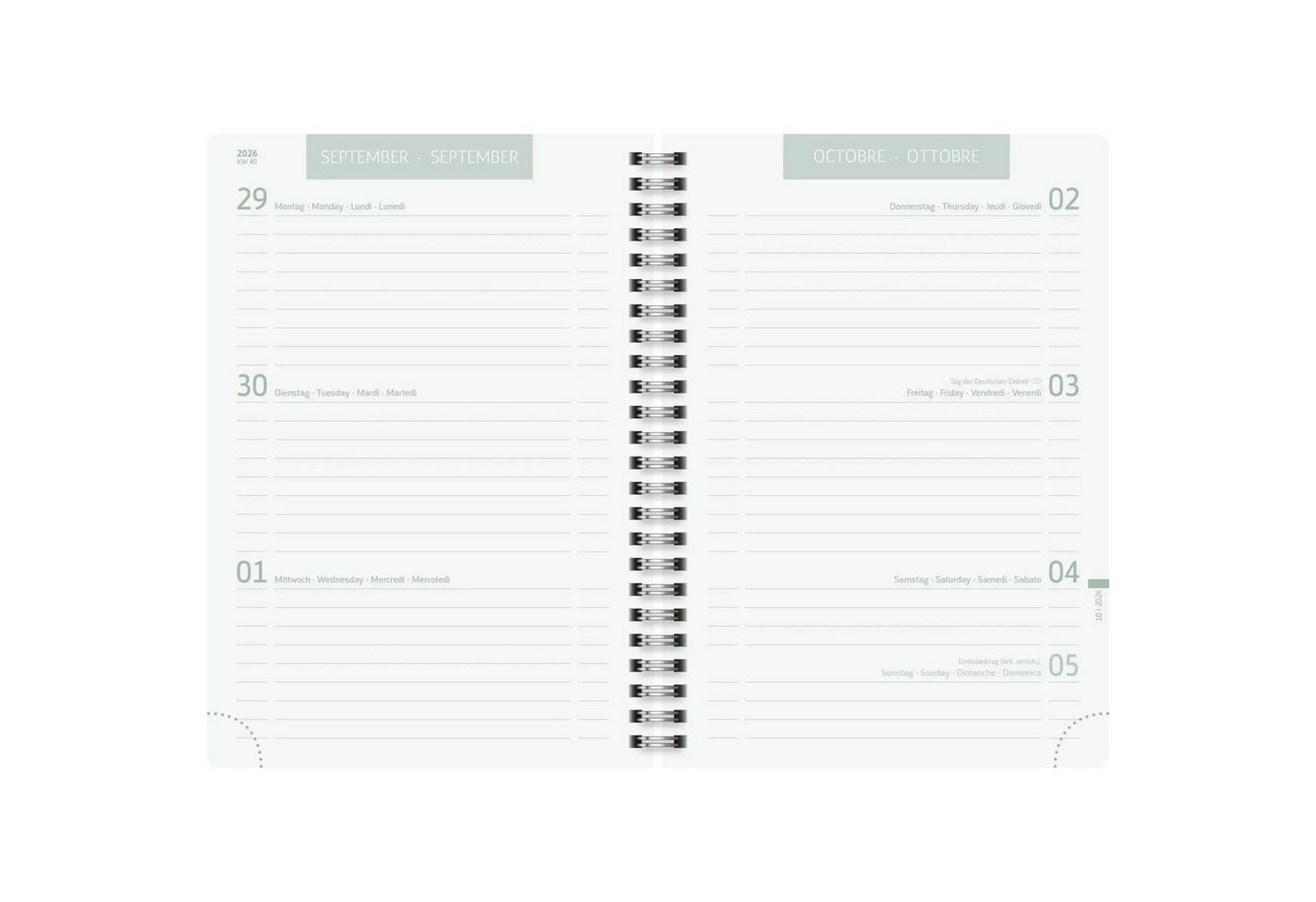 Baier & Schneider Schülerkalender Schülerkalender 2026/2027 "Hearts", A5, Kunststoff Bild 3
