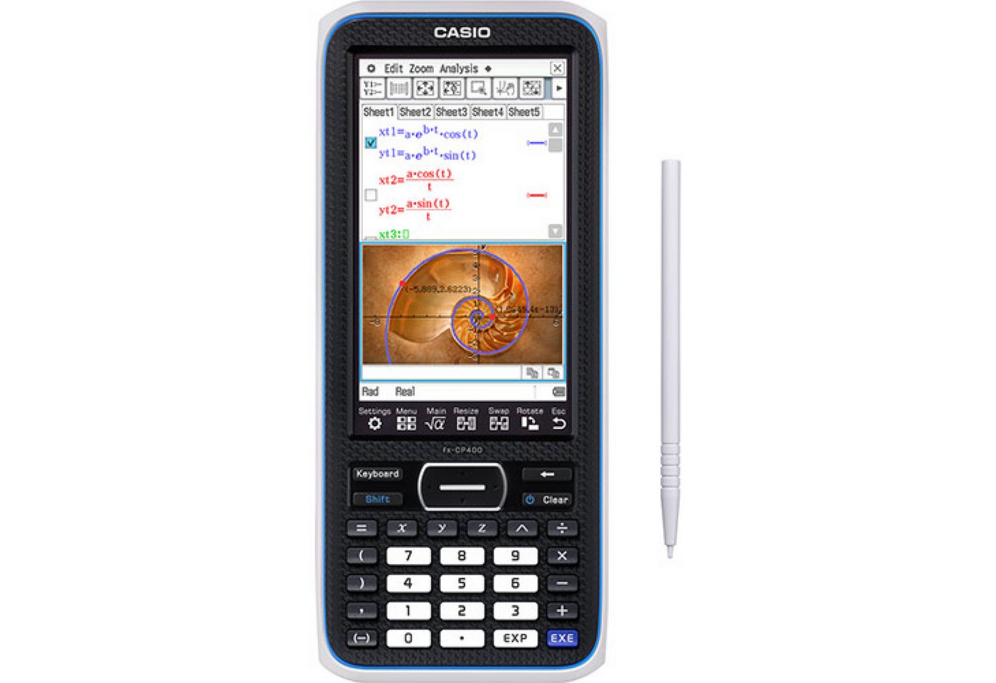 CASIO Taschenrechner Classpad II inkl. Schutztasche Schwarz & Fachbuch (176 S) Bild 4