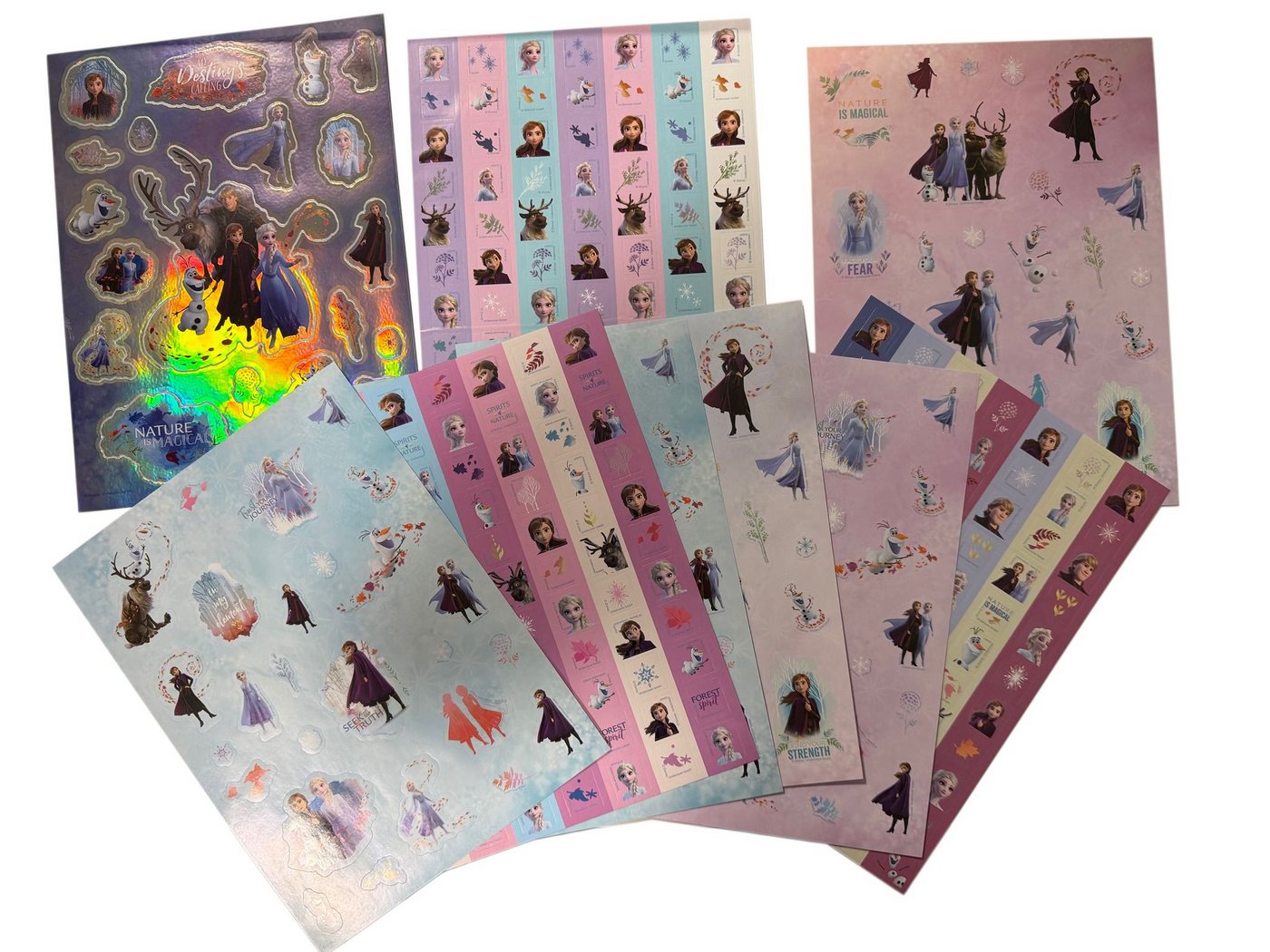 Disney Sticker Frozen II Sticker Fun Set mit 8 Blatt, ca. 24 x 18 cm Motive XL, (Set 1-tlg), 8 Stickerbögen für Basteln, Sammeln, Dekorieren und Verschenken im Set Bild 4