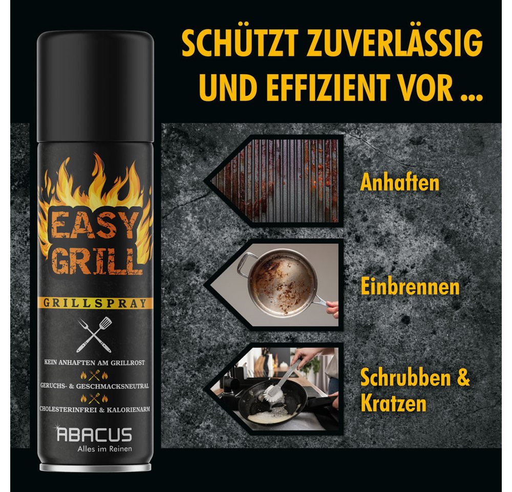 ABACUS Formen-Trennspray Trennspray Grill, Grillspray, Antihaftspray, Antihaft-Trennspray Grill, 0.4, Vegan