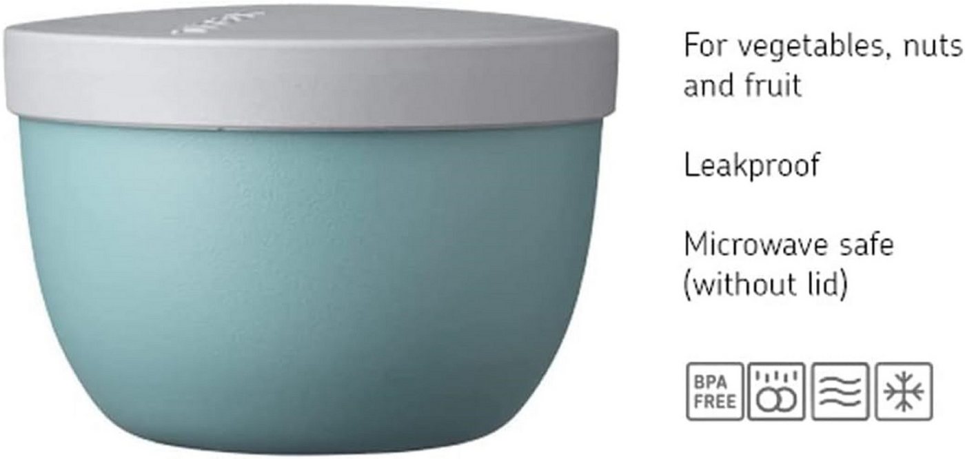 Mepal Lunchbox Snackpot Duo Pack Ellipse für Lebensmittelaufbewahrung, 2er Set, Tiefkühltauglich, spülmaschinenfest, Nordic Blue Bild 3