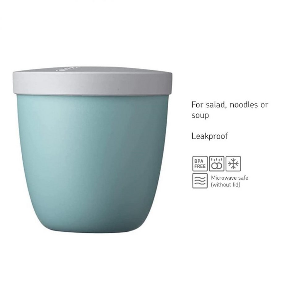 Mepal Lunchbox Snackpot Duo Pack Ellipse für Lebensmittelaufbewahrung, 2er Set, Tiefkühltauglich, spülmaschinenfest, Nordic Blue Bild 4