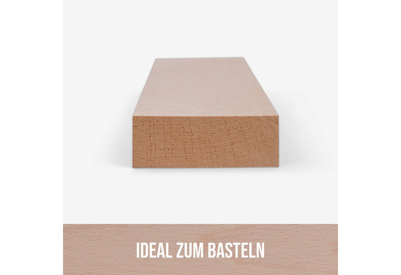 Woodsellers Kantholz Holzleiste - Buche gehobelt - 20 x 70 x 350 mm, (1-tlg), Woodsellers Angebot - Massivholzleiste - Buche gehobelt - 20x70x350mm