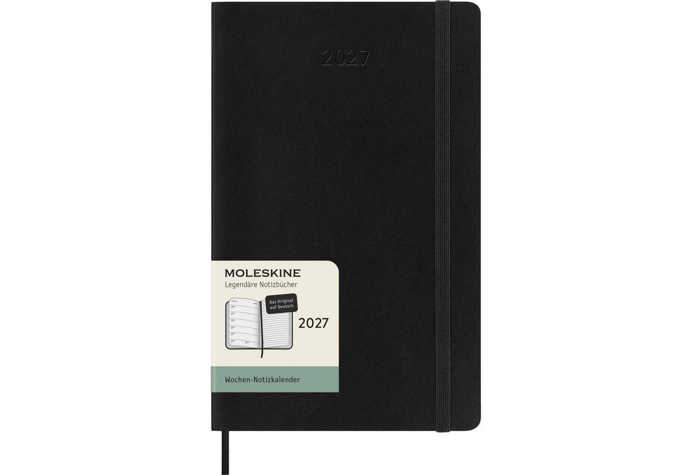 MOLESKINE Taschenkalender Moleskine 12 Monate Wochen Notizkalender Deutsch 2027, Large/A5, 1...