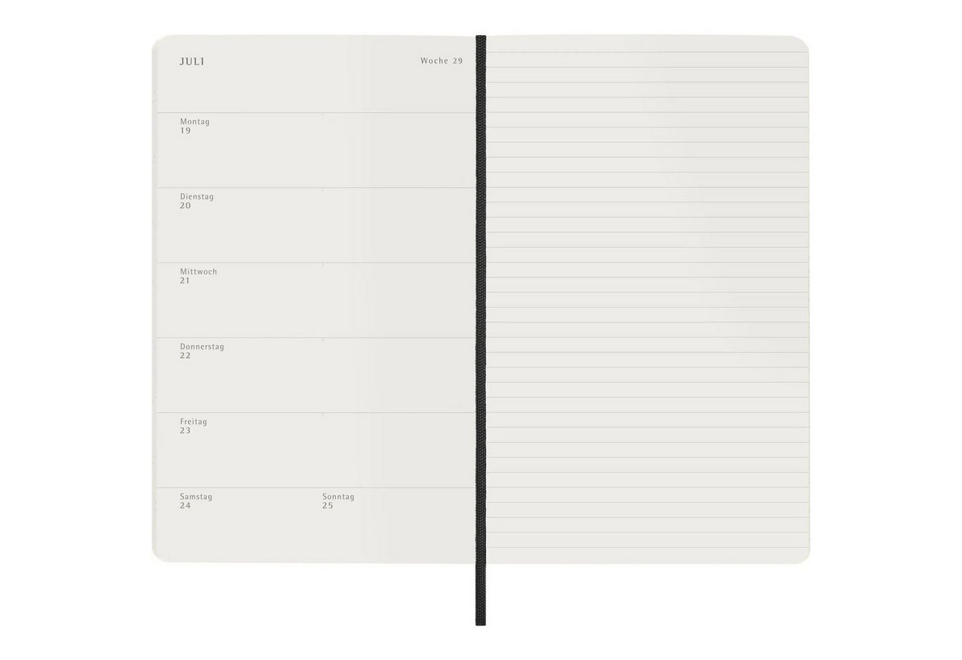 MOLESKINE Taschenkalender Moleskine 12 Monate Wochen Notizkalender Deutsch 2027, Large/A5, 1... Bild 2