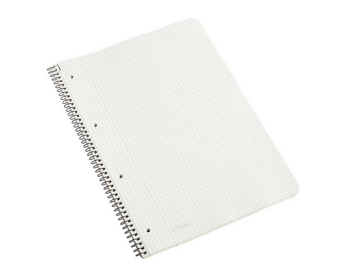 Herlitz Collegeblock, A4, 80 Blatt, mit Rand, Lochung und abgerundeten Ecken