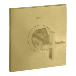 hansgrohe Fertigset Axor Citterio HF UP-THM, mit Kreuzgriff, brushed brass
