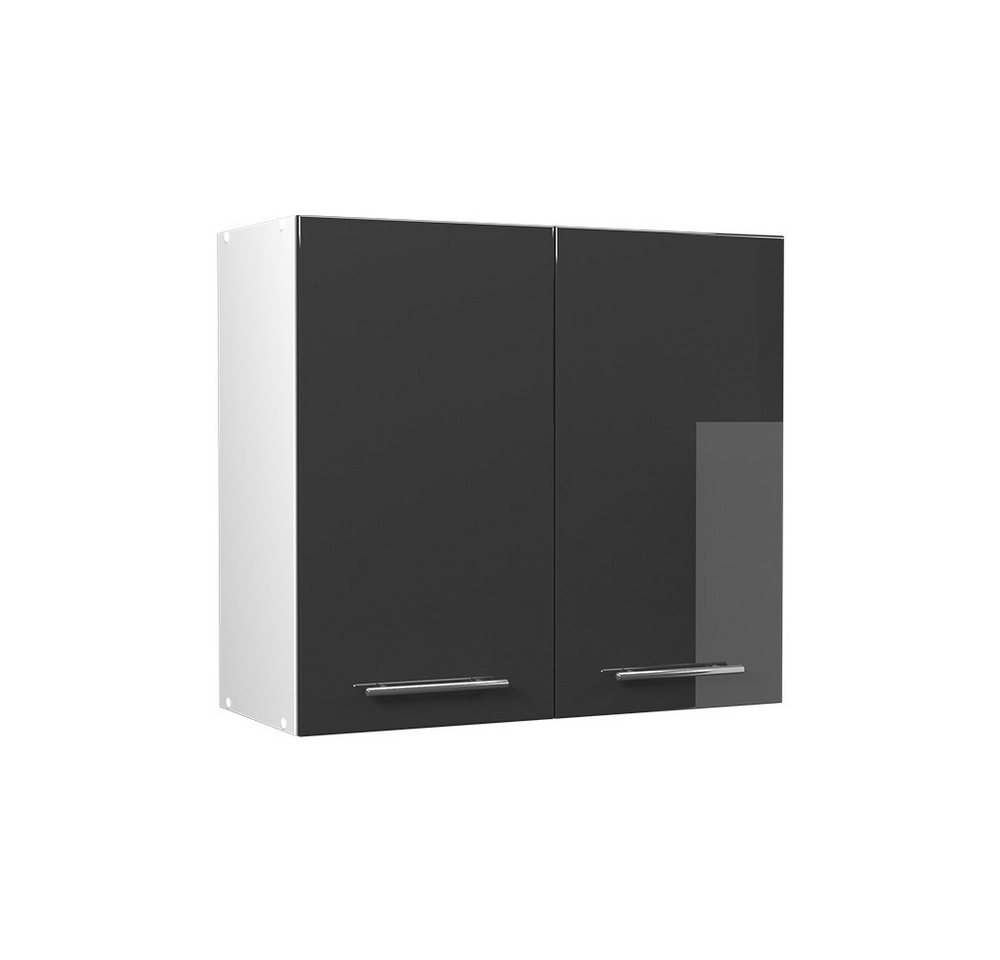 Vicco Hängeschrank Fame-Line, Anthrazit Hochglanz/Weiß, 80 cm Bild 5
