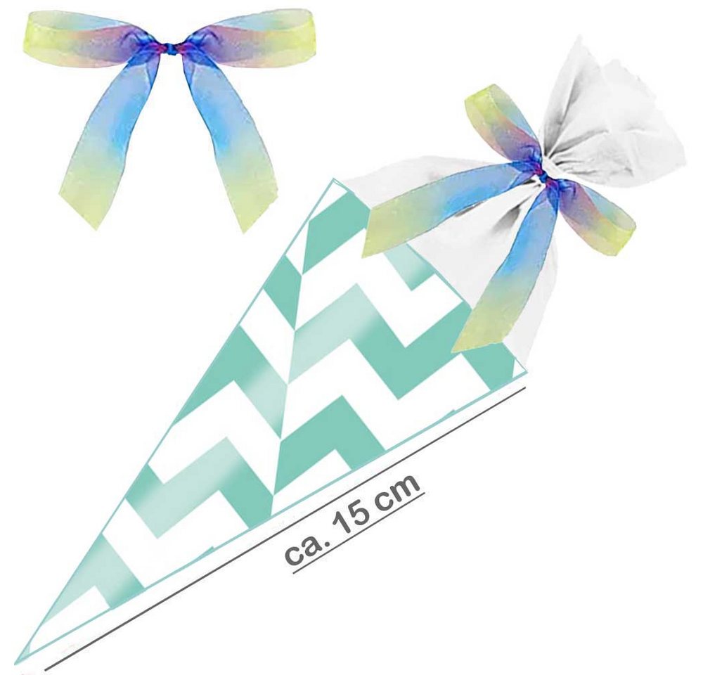 Herlitz Schultüte 15 cm gefüllt Mini Zick Zack
