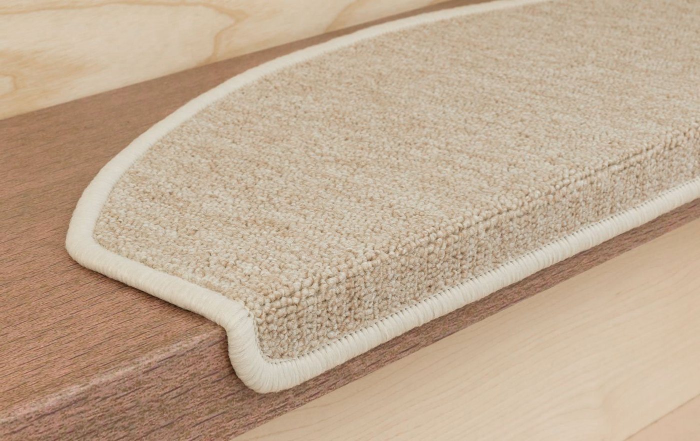 Metzker® Stufenmatte Stufenmatten Rambo New Halbrund Einzeln und SparSet´s, halbrund, Höhe: 5 mm, 20 Stück im Set - Beige Bild 3
