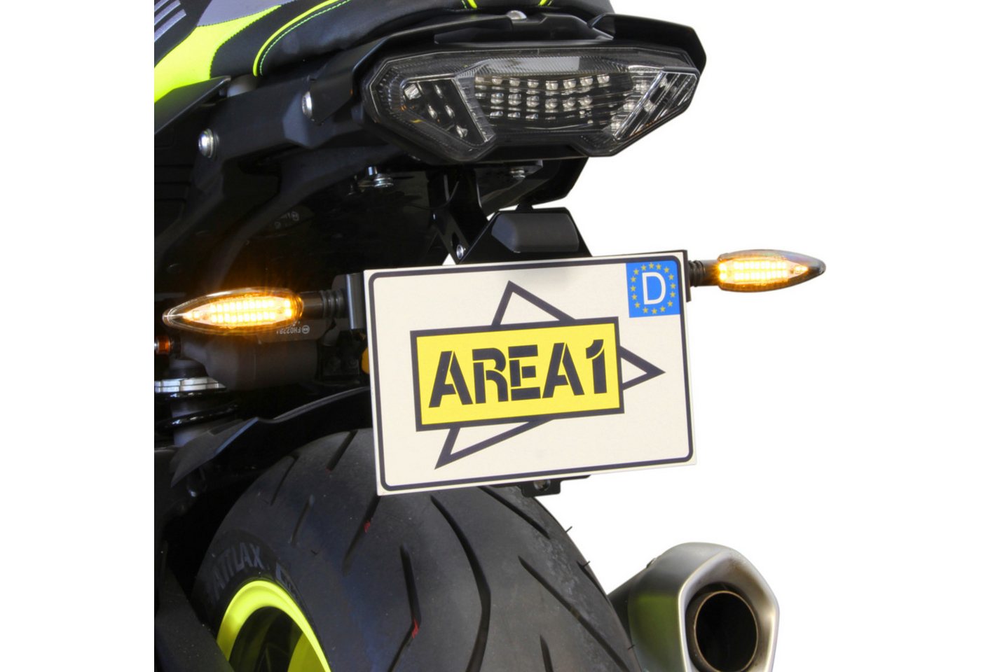 Area1 Blinker Motorrad Motorroller LED Blinker Set (2) mit Lauflicht, E-geprüft, M8 Bild 4