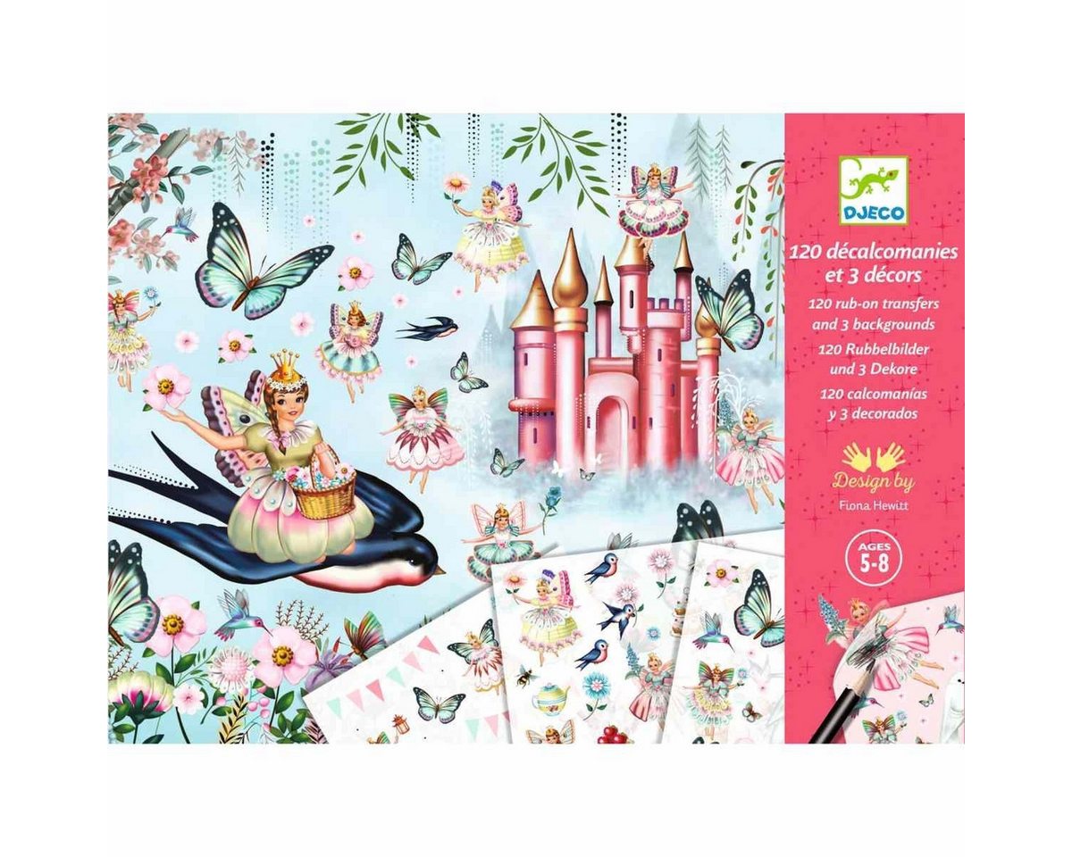 DJECO Kreativset Rubbelbilder: Feenland Kreativset für Kinder Bild 5