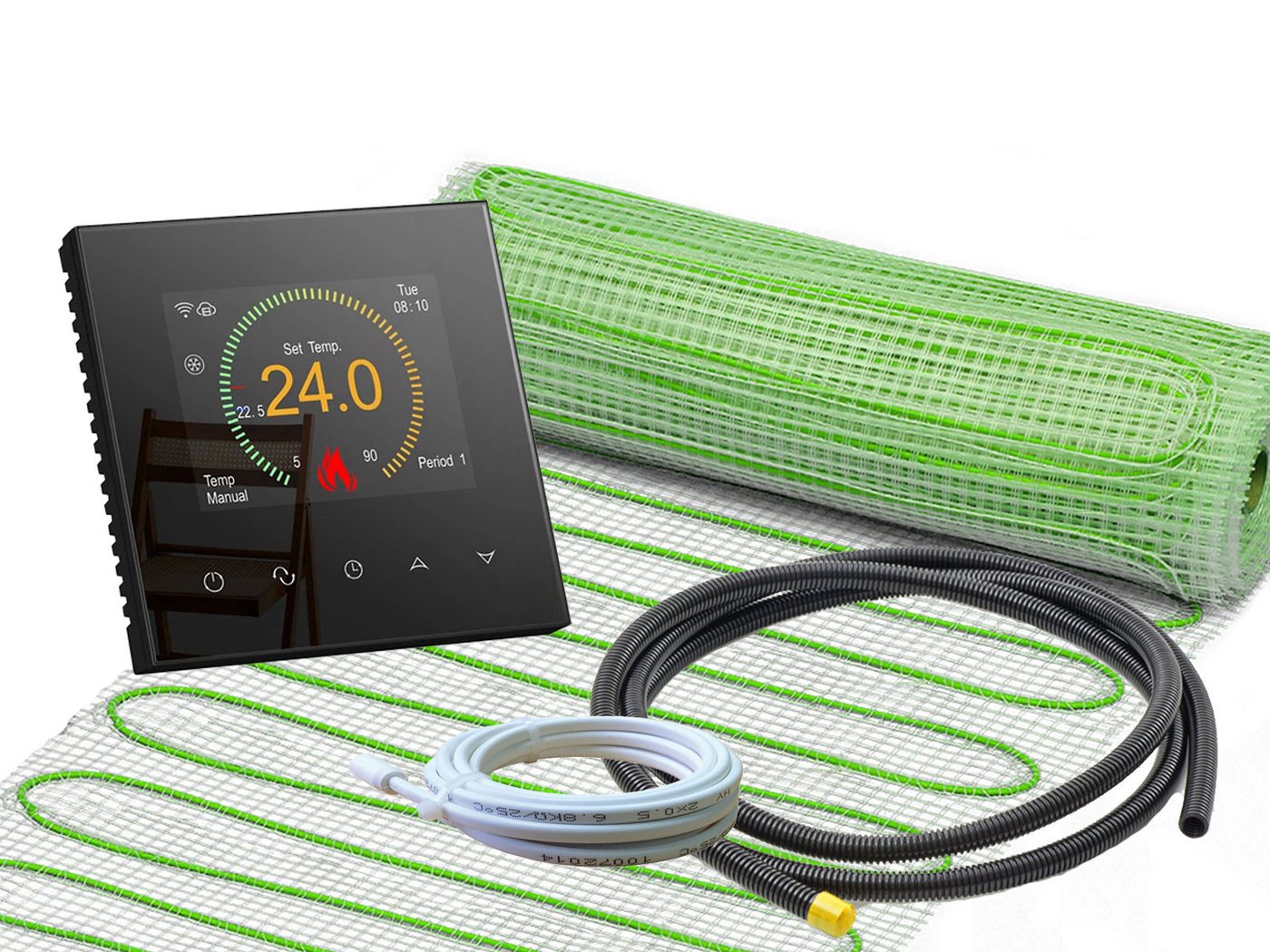 ewdirekt Fußbodenheizung UltraPro 160 für Fliesen mit smartem Thermostat RT-70 WLAN Tuya Bild 5