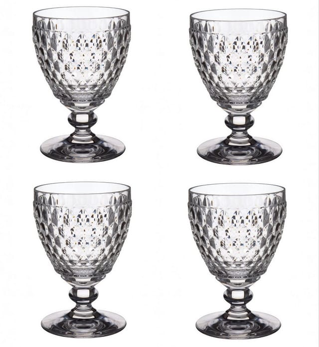 Villeroy & Boch Weinglas Boston, Kristallglas, Spülmaschinengeeignet, Transparent, Boston, H: 12cm